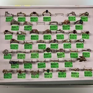 More 10kt rings. Prices and sizes in picture. Message for details